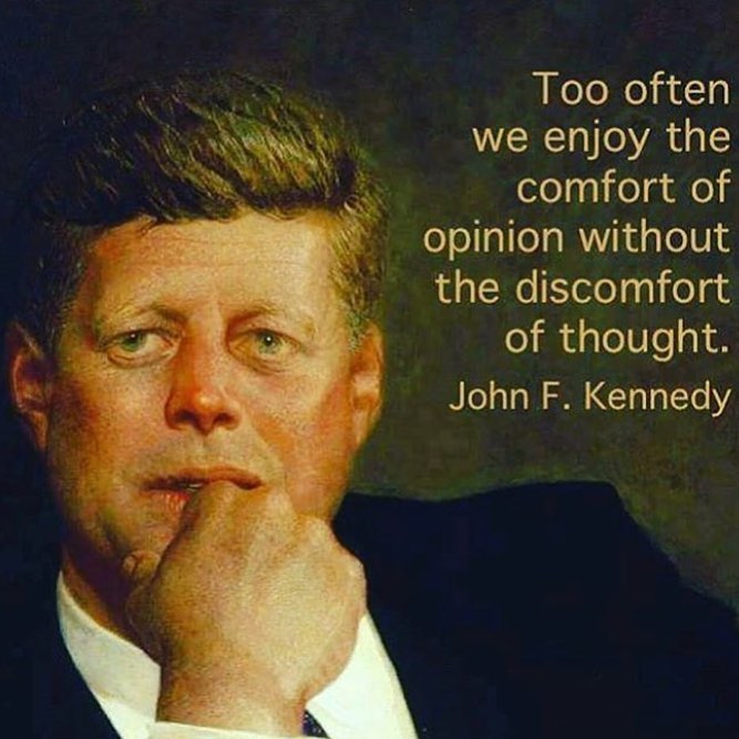 JFK quote on thought