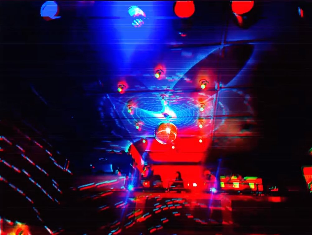 Live performance with disco ball and lights